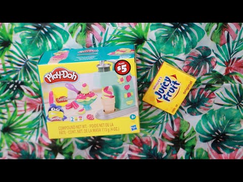 Playing In Play-doh Ice Cream ASMR Juicy Fruit