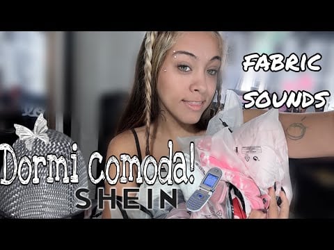 ASMR SHEIN Pijama Haul 🌙 Fabric Sounds & Y2K Sleepwear