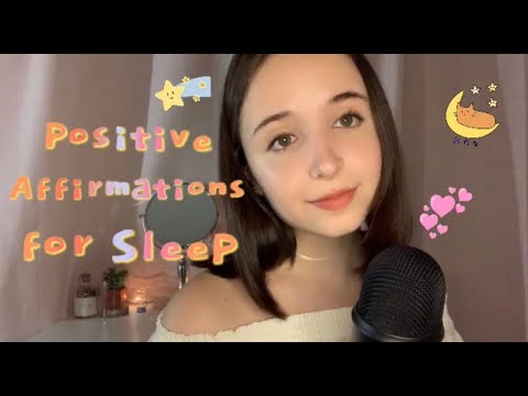 ASMR✨ - Positive Affirmations for Sleep💛🌱 (Whispered)