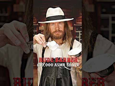 £10,000 Rude BARBER Shave!?💈 #ASMR