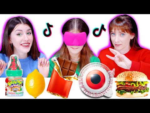 ASMR TIK TOK Food Challenge By LiLiBu (Guess The Food Challenge)