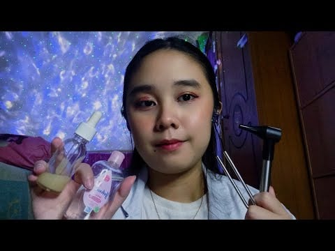 ASMR Ear Cleaning 👂 There is Something in your ear - Ear Massage Roleplay - Soft Spoken Indonesia