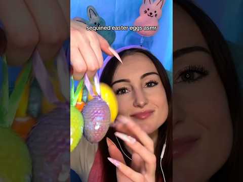 sequined easter eggs asmr