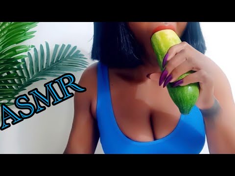 CASMR | EATING CUCUMBER WITH MAYO🥒 [No talking/ Mouth sounds]