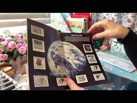 ASMR Sorting Through Postage Stamps - Soft Spoken Reading and Comments