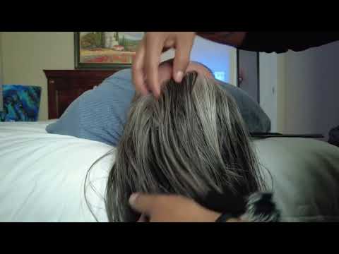 ASMR Head Scratch  and Hair Brushing