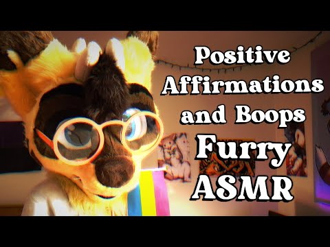 Furry ASMR | Mouth/breathing sounds/sksksk, boops, and positive affirmations uwu