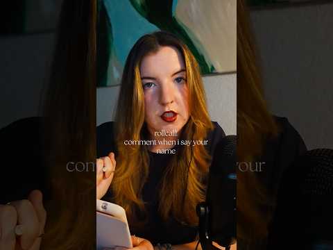 *country accent* asmr roll call #asmr #names #interactive