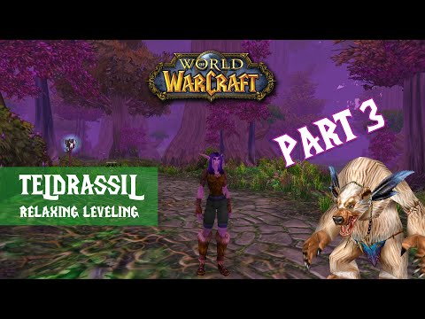 Classic WoW ⚔️ Nostalgic Leveling Journey ~ Night Elf Zones Part #3 (No-Talking ASMR)