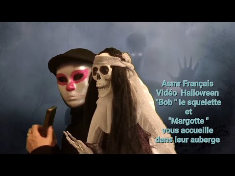 #Asmr Français Halloween 🎃Bienvenue à l'auberge de Bob le squelette et de Margotte la mystérieuse..