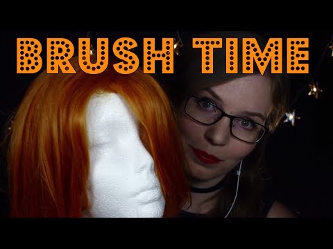 Brushing the Wig 💛 Whispered | Binaural HD ASMR