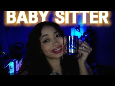 {ASMR}- IM YOUR BABY SITTER 👶 🍼 ROLEPLAY ( SO CLICKY AND TINGLY)