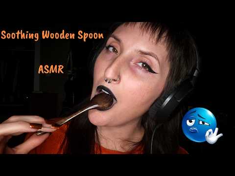ASMR | WOODEN SPOON | Mouth Watering Mouth Sounds