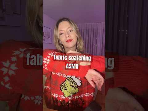 Who is ready for Christmas??🎄💫 #asmr #asmrscratching #asmrfabricsounds #asmrtingles