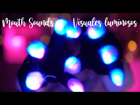 ASMR | Mouth sounds con eco y visuales luminosos | Headrec