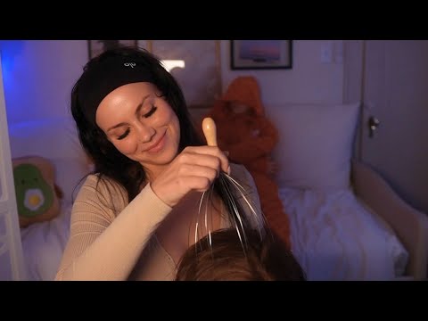 ASMR Slow, Relaxing Hair Scratches