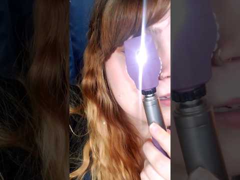 ASMR Fundoscopy Eye Exam with Ophthalmoscope #asmr #asmrshorts #shorts