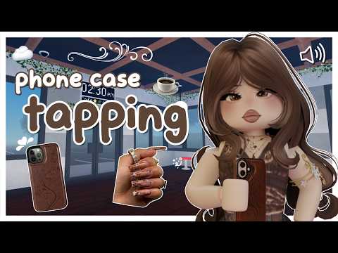 (roblox asmr 🌙) tap tap tap! sleepy tapping & scratching on my new phone case 😴💅