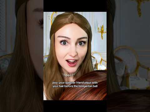 your spinster friend does your hair #bridgerton #asmr