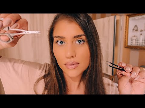 ASMR Spa | Doing Your Eyebrows (Soft Spoken & Whispers)