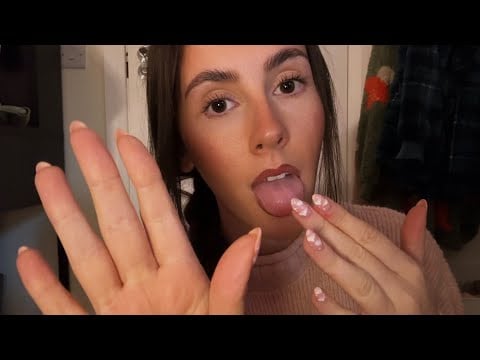 ASMR- Fast and chaotic spit painting for brain melting tingles!!🎨