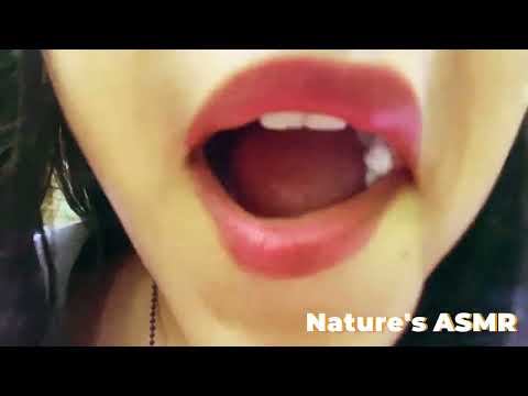 ASMR INTENSE GUM CHEWING OUTDOORS, LIP SMACKING