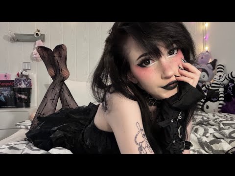 ASMR Tsundere Goth Girl thinks You are kiiiiiinda Cute 👉🏻👈🏻 (don’t fall for it bro)