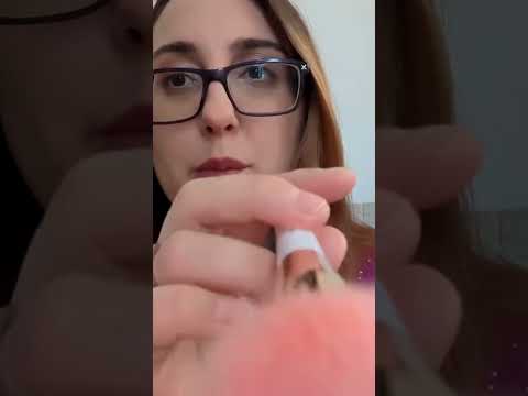 asmr up and down crisscross double camera brushing