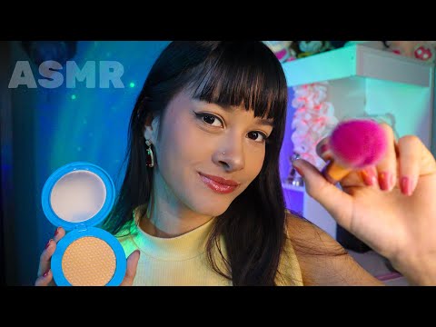ASMR| Vou te maquiar com MAKE FAKE 💄- super relaxante