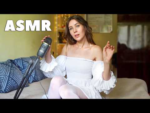 ASMR shy girl  tries to relax you w/ layered mouth sounds 🥰