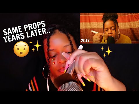 ASMR With The SAME Props...Years Later ✨(OLD TRIGGERS FOR TINGLES & NOSTALGIA 🥹)