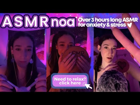 Relieve stress and anxiety | 4 hours of ASMR to help you fall asleep 💕| live #151