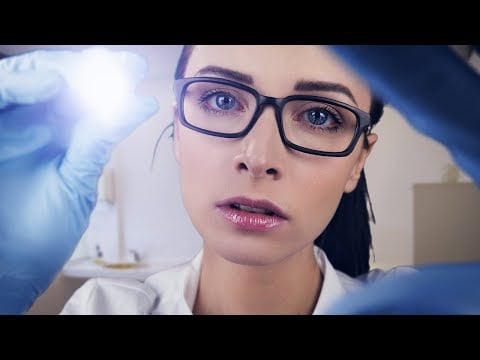 ASMR Deutsch: Cranial Nerve Exam 👩‍⚕️ ASMR Arzt Roleplay (Soft Spoken German ASMR)