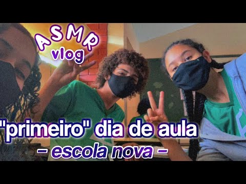 asmr (vlog) | primeiro dia de aula – escola nova 😼