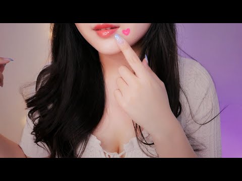 ASMR slow  mouth sounds +inaudible whispering for sleep ✨