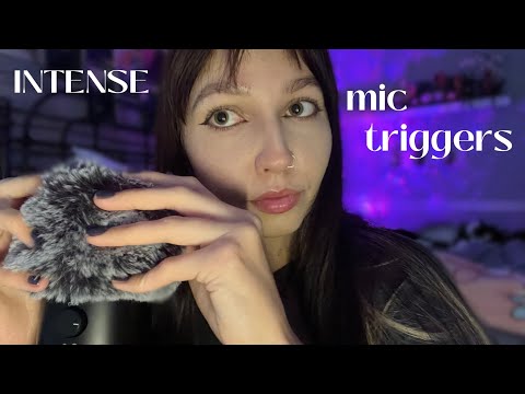 Mic Triggers For Sleep ASMR | Fluffy Mic, Foam Cover, Mic Pumping, Scratching