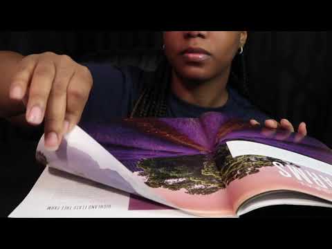 ASMR | Relaxing | Crisp Page Squeezing Magazine | Page Turning Forwards and Backwards