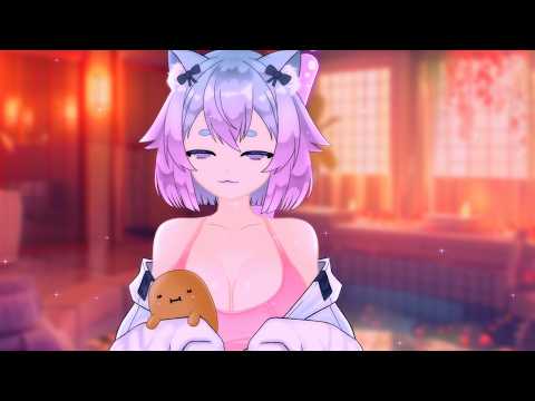 ASMR | Cute Cat Gives You A Relaxing Haircut | Scissors, Whispering, Ear Attention