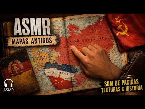 ASMR EXPLORANDO MAPAS ANTIGOS