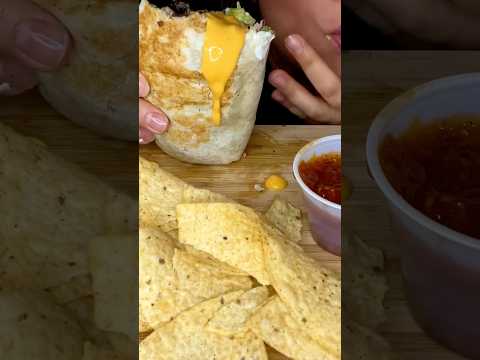 STUFFED CHEESY BURRITO #food #asmr #shorts