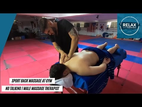 Sport Back Massage at the Gym | Deep Recovery Technique | No Talking ASMR