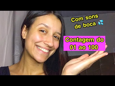 Asmr: contando do 01 ao 100 até você dormir 😴| com sons de boca 💦👄| Debora Asmr