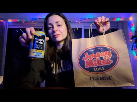 ASMR • Jersey Mike’s Mukbang 🥪🥤