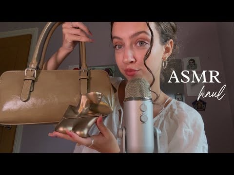 ASMR Collective Haul (long nails, rambles)