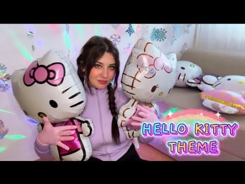 ASMR | Hello Kitty THEMED Balloons 🩷 