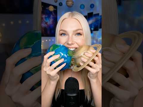 🌍🪐 I Pressed Earth and Saturn Together… Then Took a Bite (Soft ASMR)