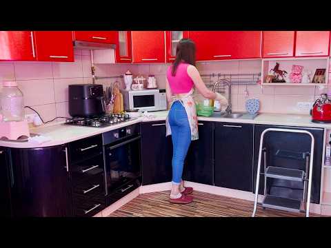 Silent Kitchen Cleaning Bliss | ASMR in Blue Jeans & Apron 🧼💙
