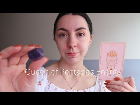 ASMR Reiki ｜Queen of Pentacles Energy｜Soft spoken, Tarot Energy, Energy work/healing