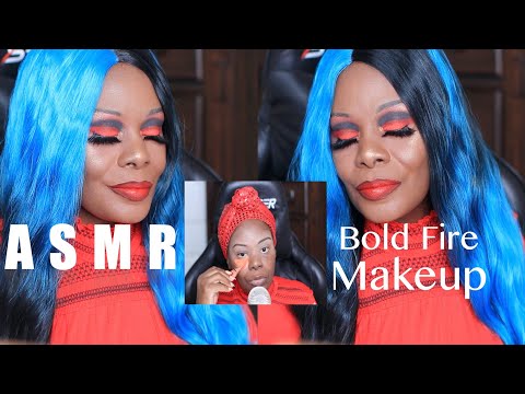 Makeup Fire Bold ASMR Chewing Gum Sounds