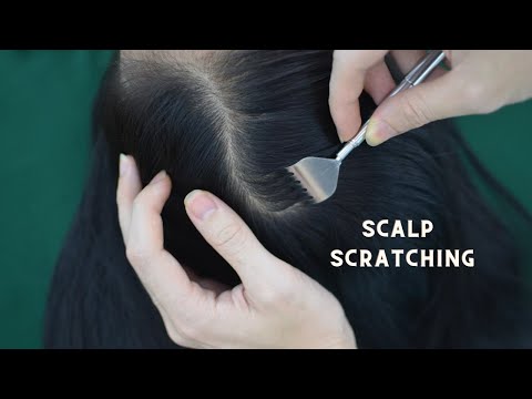 ASMR Hair Parting, Hair Brushing, Hair Treatment For Relieve Stress, Headache ( Therapy Sound )